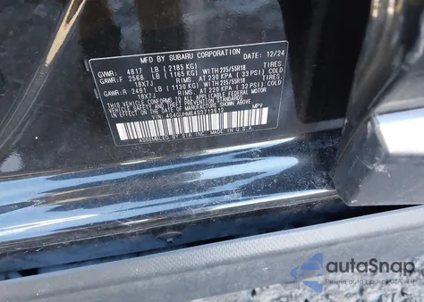 2025 Subaru Crosstrek Limited из США, поврежденный, VIN 4S4GUHM64S3713612